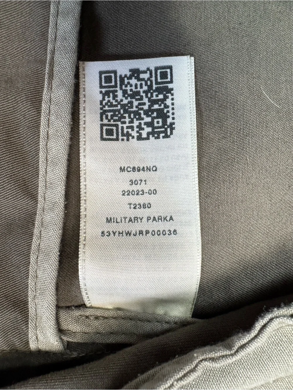 True Religion Men's Gray Military Hooded Field Jacket Size XXXL